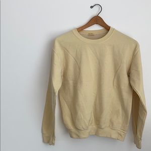 Brandy Melville Yellow Crewneck